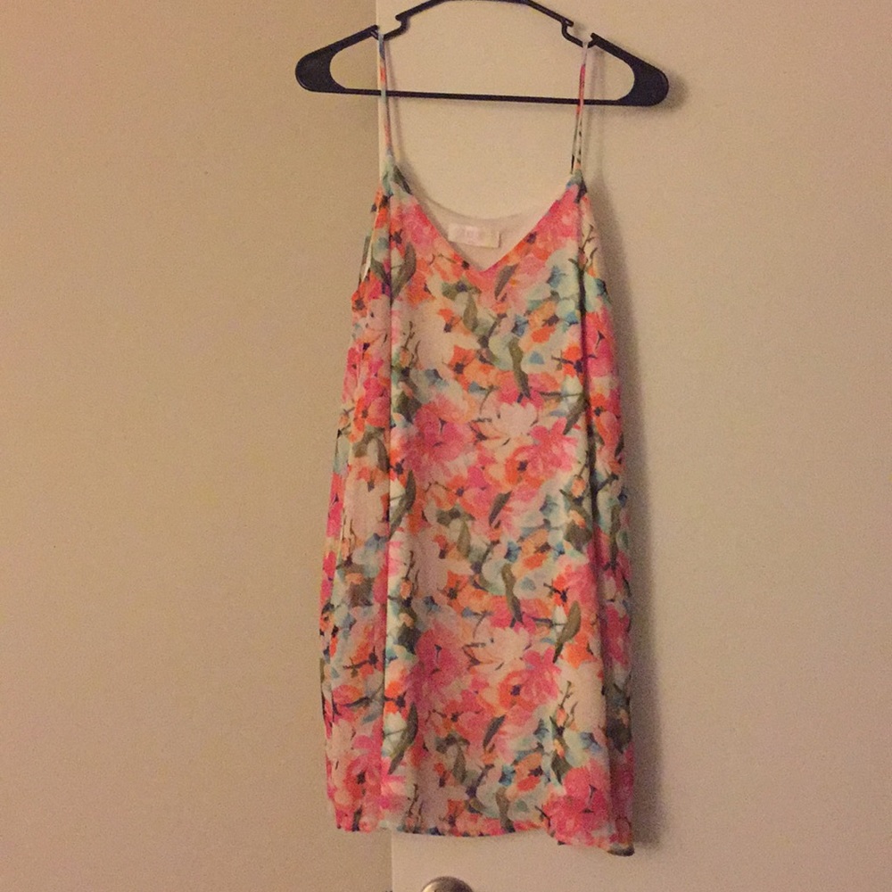 Peach Love California Floral Dress w/ POCKETS